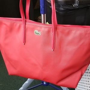 Lacoste red tote